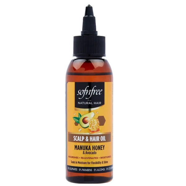 Sofn'free Manuka Honey & Avocado Scalp & Hair Oil Deeply Nourishing & Strengthening for Healthy Hair Growth