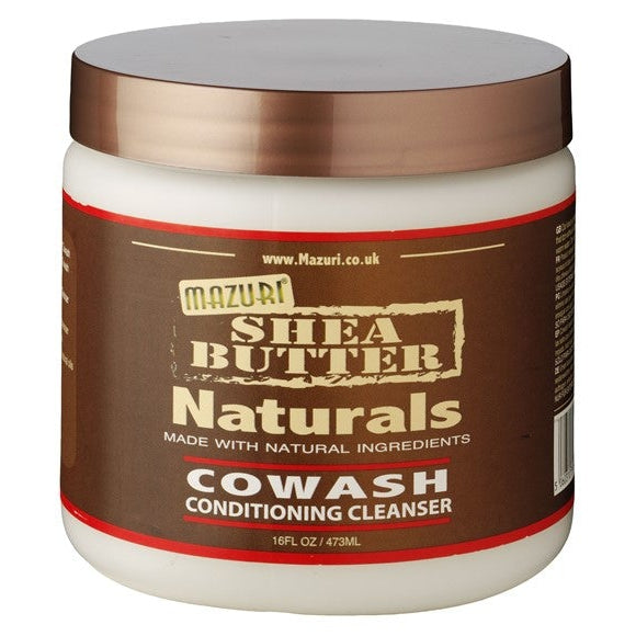 Mazuri Shea Butter Naturals Cowash Conditioning Cleanser Ultra-Moisturizing & Detangling for Curly, Coily & Textured Hair 473ml/15.99 oz