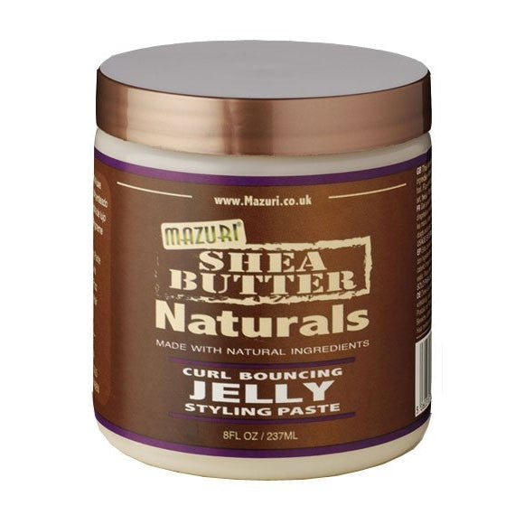 Mazuri Shea Butter Naturals Curl Bouncing Jelly Define & Hydrate Curls for Natural Hair Types 237ml/8.01 oz