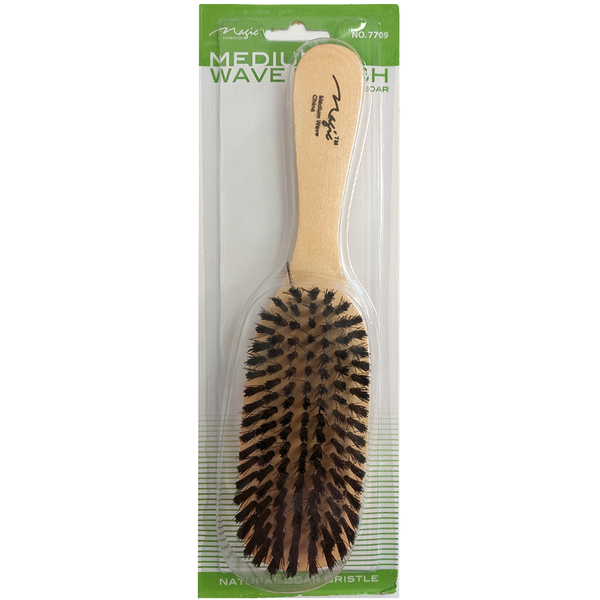 Magic Collection Medium Wave Brush (No.7709) Achieve Deep 360 Waves for Waving Enthusiasts