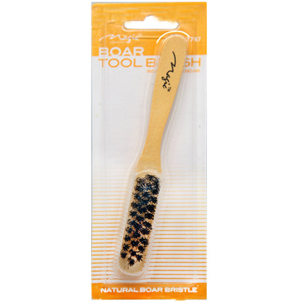 Magic Collection Boar Tool Brush (No.7747) Effortless Styling & Edge Control for Hair Professionals & Enthusiasts