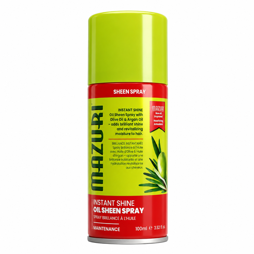 Mazuri Olive Oil Sheen Spray for Radiant Shine & Deep Hydration for Natural & Relaxed Hair 100ml