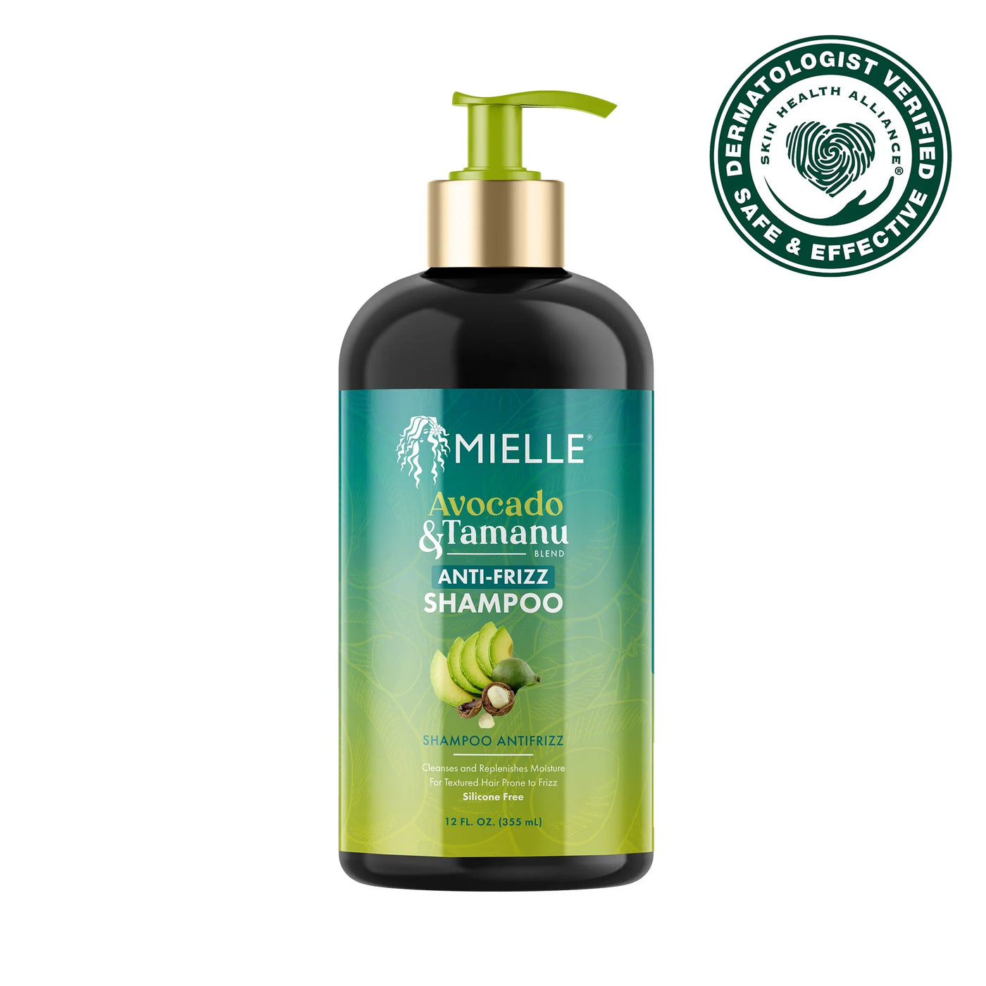 Mielle Avocado & Tamanu Anti-Frizz Shampoo 12oz