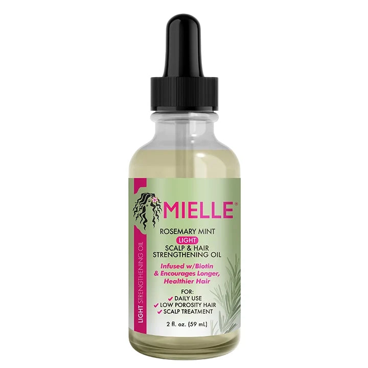 Mielle Rosemary Mint Scalp & Hair Strengthening Oil 2oz | Light