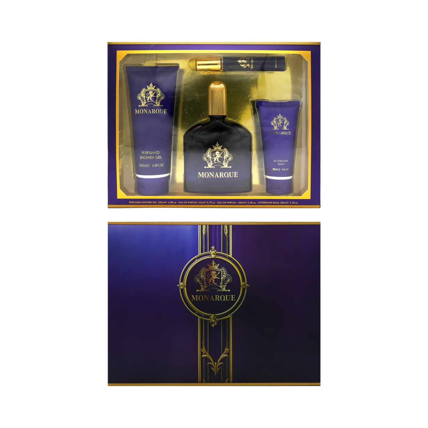 Monarque 4pc Men's Perfume Gift Set | Long-Lasting Luxury Fragrances for Discerning Gents