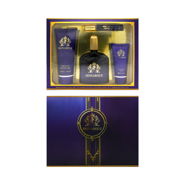Monarque 4pc Men's Perfume Gift Set | Long-Lasting Luxury Fragrances for Discerning Gents