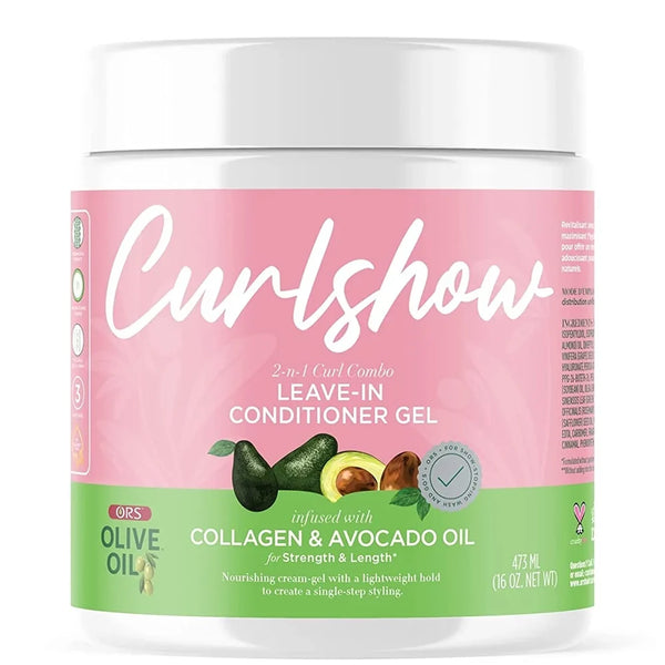 ORS Olive Oil Curlshow Leave-In Conditioner Gel 16 oz | Strength & Shine