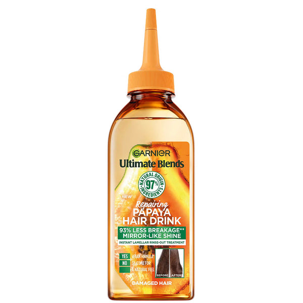 Garnier Fructis Hair Drink Papaya Repairing Conditioner for Damaged Hair 200 ml / 6.76 oz