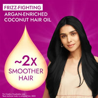 Parachute Advansed Argan-Enriched Coconut Hair Oil Smooths Dry, Damaged Hair 200 ml/6.8 oz