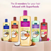 Parachute Advansed Argan-Enriched Coconut Hair Oil Smooths Dry, Damaged Hair 200 ml/6.8 oz