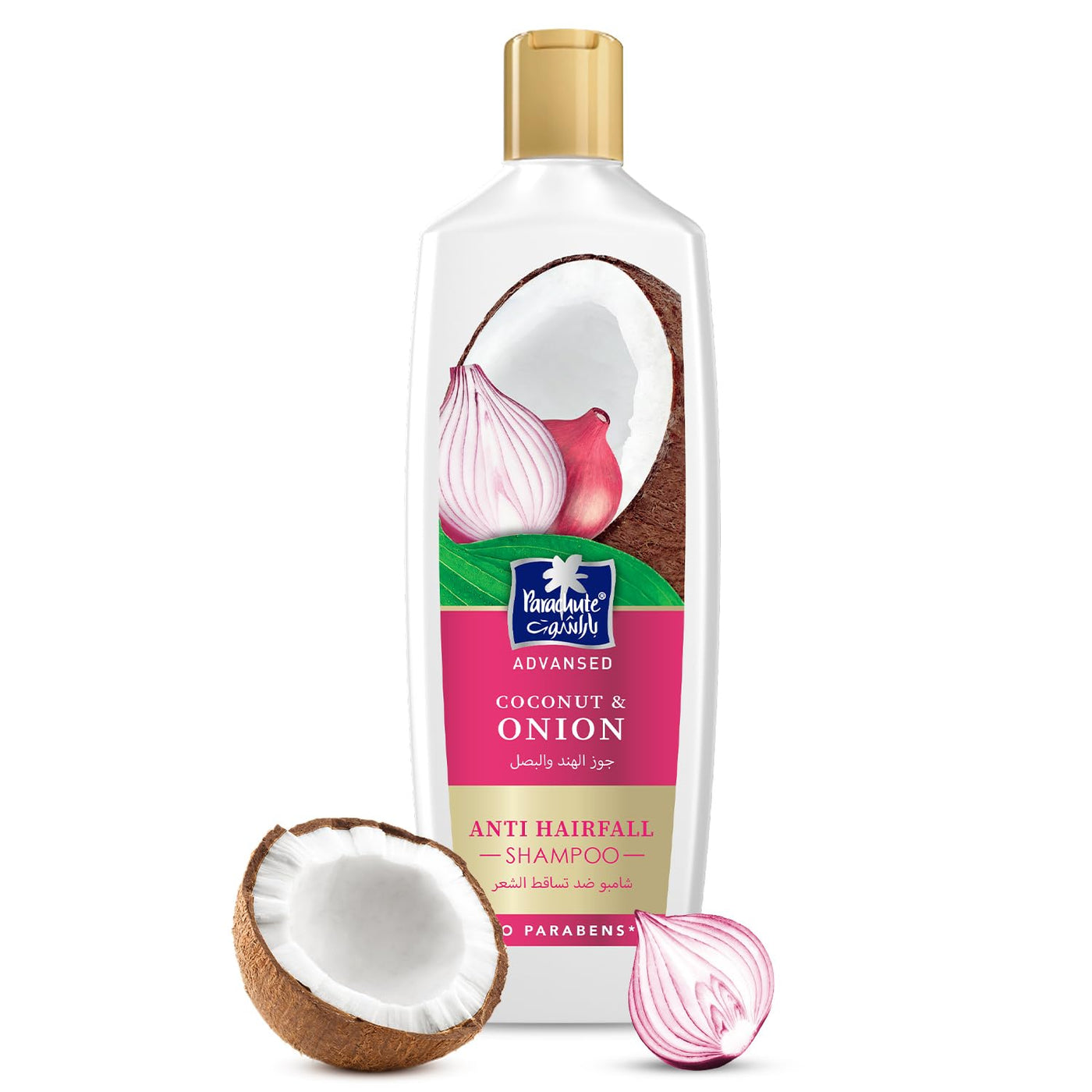 Parachute Advansed Coconut & Onion Anti-Hairfall Shampoo Helps Reduce Hair Fall 340 ml/11.5 oz