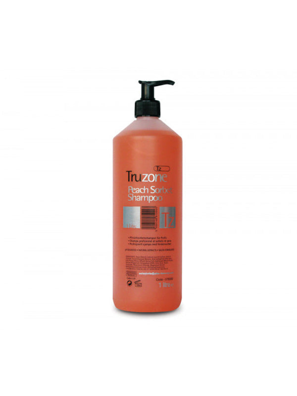 Truzone Peach Shampoo: Revitalising & Hydrating for All Hair Types 1L/33.81 oz