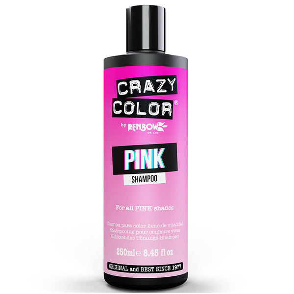 Crazy Color Pink Shampoo Vibrant Color Maintenance & Refresh for Pink & Rose Gold Hair 250 ml / 8.45 oz