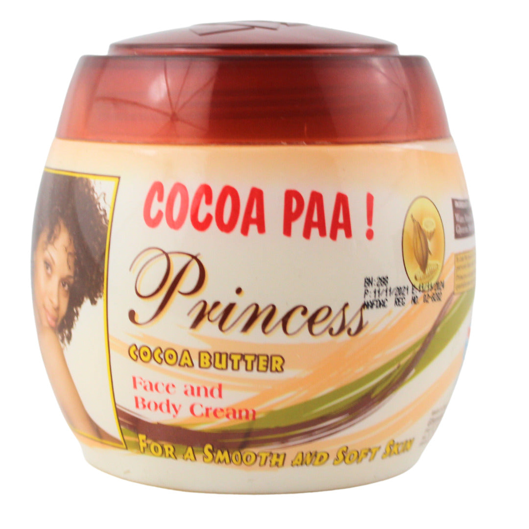 Princess Cocoa Paa Cocoa Butter Cream Intense Moisture & Softness for Dry Hair & Skin 460g/16.23 oz