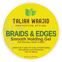 Taliah Waajid Protective Styles Braids & Edges Smooth Holding Gel for Flake-Free Hold & Definition 8 oz
