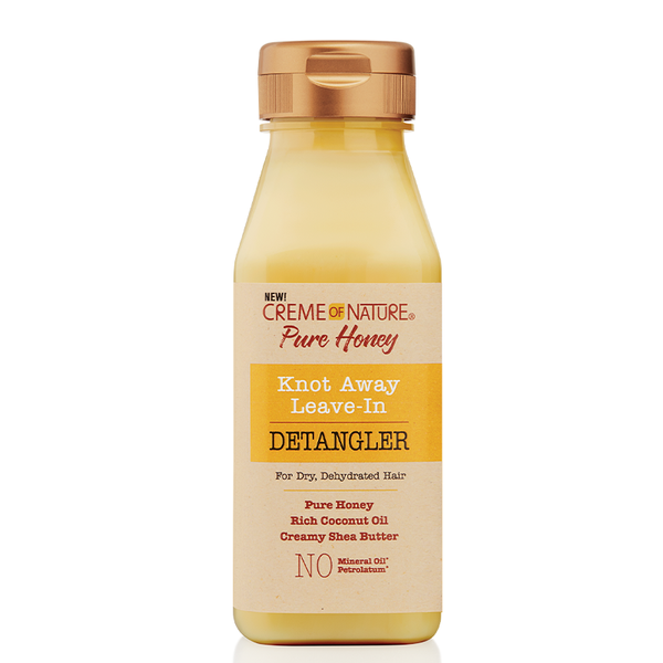 Creme of Nature Pure Honey Knot Away Leave-In Detangler 8 oz / 237 ml - Instant Detangling & Moisture for Natural Hair
