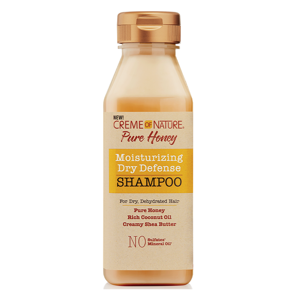 Creme of Nature Pure Honey Dry Defense Shampoo 12 oz / 355 ml - For Dry, Natural, & Damaged Hair