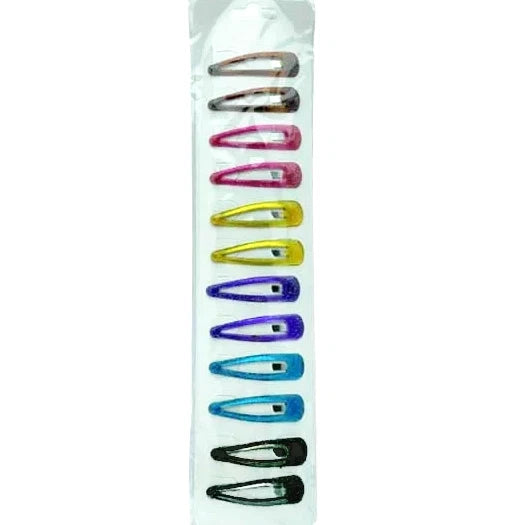 12 Assorted Snap Pins (RS69AST) – Secure & Versatile Hair Hold for All Hair Types, 12 Pack