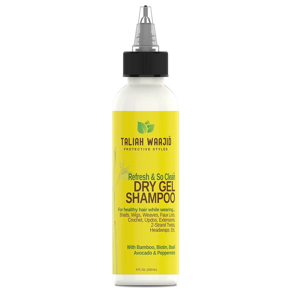 Taliah Waajid Protective Styles Dry Gel Shampoo Instantly Refreshes Scalp & Styles for Natural Hair in Braids, Locs, Weaves & Wigs 4 oz