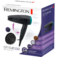 Remington On the Go D1500 Dryer - Compact & Powerful for Travel & Quick Styling Anywhere
