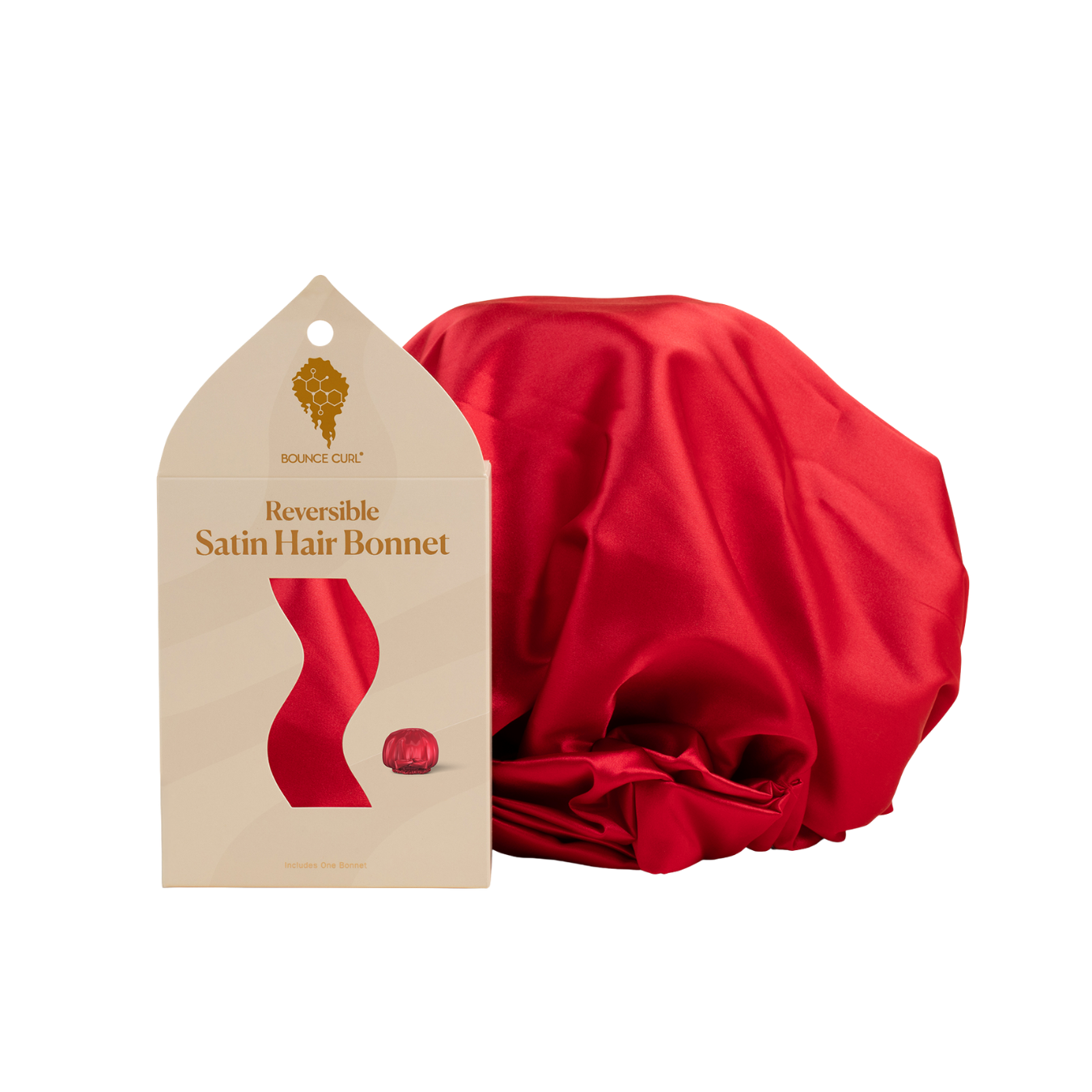 Bounce Curl Reversible Satin Hair Bonnet