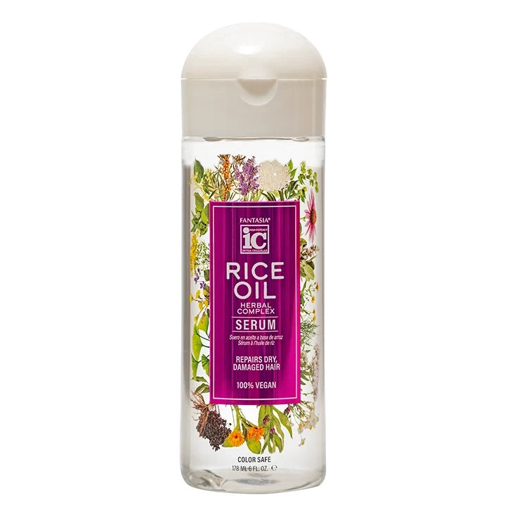 Fantasia IC Rice Oil Serum for Strengthening & Shine for All Hair Types 6 oz