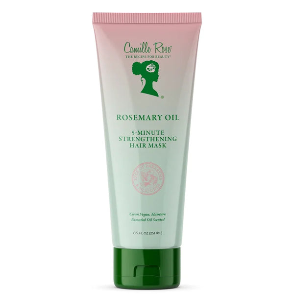 Camille Rose Rosemary Oil 5-Minute Strengthening Hair Mask for Weak, Damaged Hair 8.5 oz