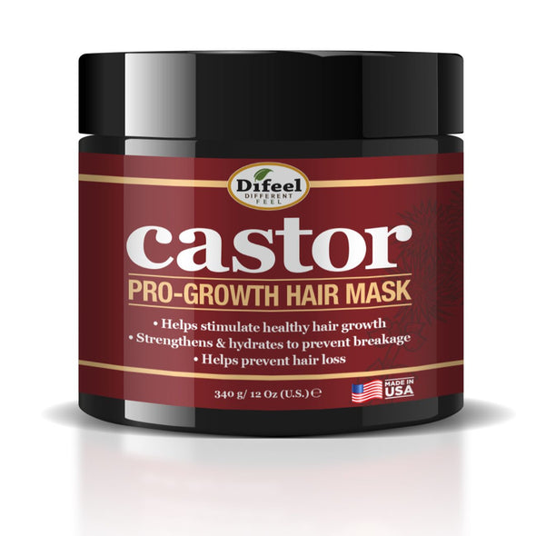 Difeel Castor Pro-Growth Hair Mask for Stronger, Longer Hair 12oz (340g)
