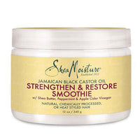 Shea Moisture Jamaican Black Castor Oil Strengthen & Restore Smoothie 11.5 oz / 340 ml - For Damaged, Brittle & Curly Hair