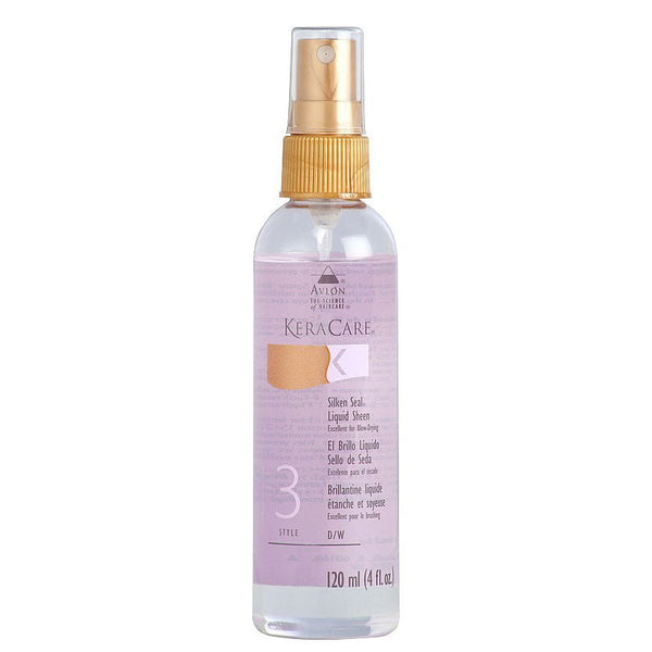 Keracare Silken Seal Liquid Sheen 4 oz / 118 ml - For Super-Shiny, Silky Hair
