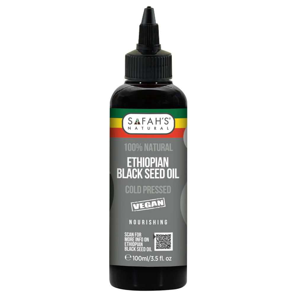 Safah's Natural Blended Ethiopian Black Seed Oil for Hair Growth & Scalp Health 3.5 oz