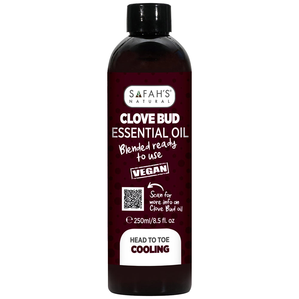 Safah's Natural Blended Clove Bud Oil for Hair Growth & Scalp Vitality 8.5 oz