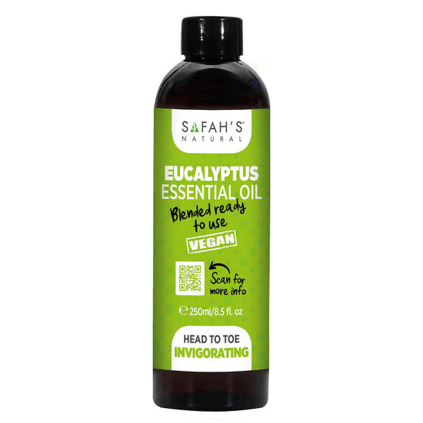 Safah's Natural Blended Eucalyptus Oil Soothing Scalp & Hair Growth Oil for All Hair Types 8.5 oz