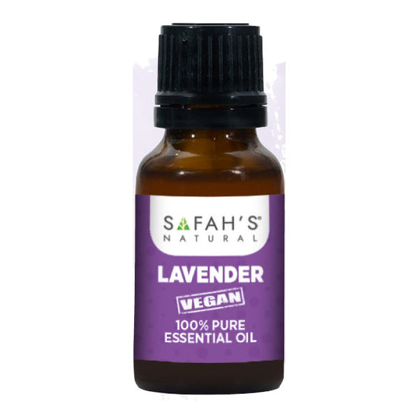 Safah’s Natural 100% Pure Lavender Essential Oil for Calming Stress, Promoting Sleep & Enhancing Hair Growth 15 ml/0.51 oz