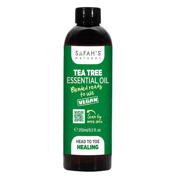 Safah's Natural Blended Tea Tree Oil Soothing Scalp & Healthy Hair for All Hair Types 8.5 oz