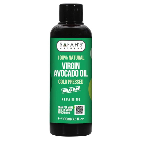 Safah's Natural Blended Virgin Avocado Oil: Nourishing & Strengthening for Hair & Scalp 3.5 oz