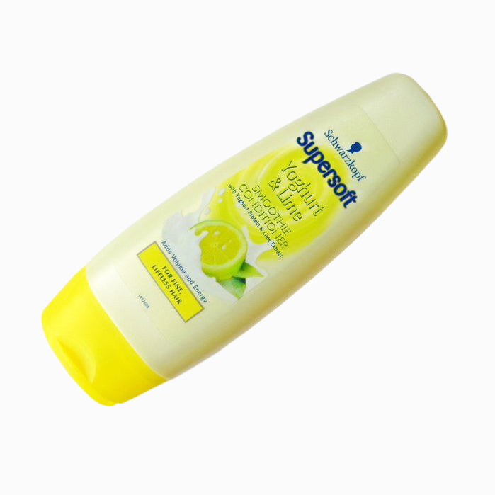 Schwarzkopf Supersoft Yoghurt & Lime Smoothie Conditioner - Nourishing & Revitalising for Soft, Healthy Hair - 300ml/10.14 fl oz