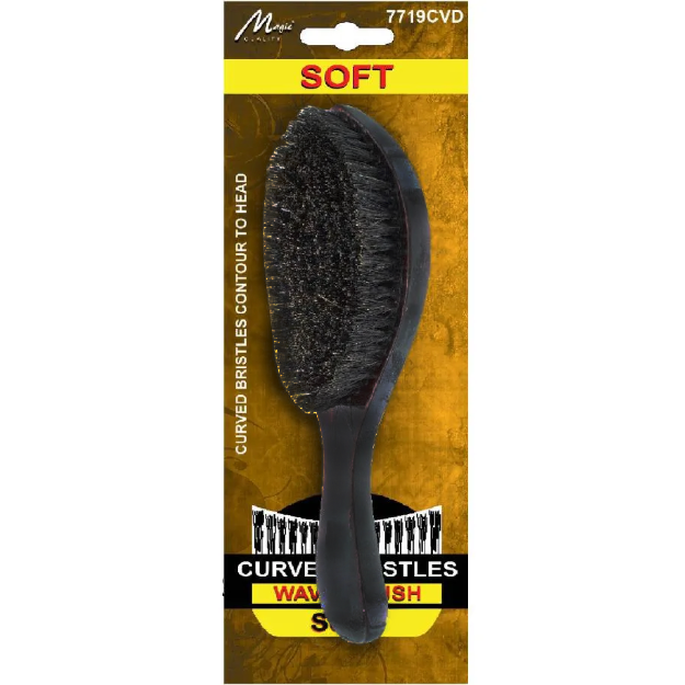 Magic Collection Curved Bristles Soft Wave Brush (No.7719CVD) for Defined & Smooth Waves