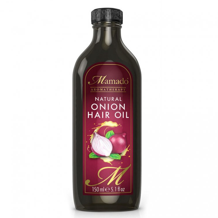 Mamado Natural Onion Hair Oil Stimulates Growth & Strengthens for All Hair Types 150 ml/5.07 oz