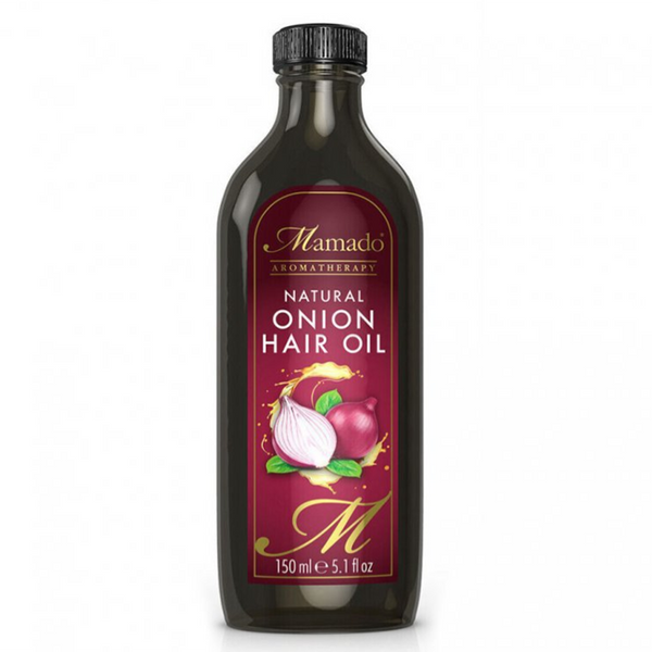Mamado Natural Onion Hair Oil Stimulates Growth & Strengthens for All Hair Types 150 ml/5.07 oz