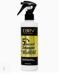 Ebin New York 5 Second Detangler Instant Knot Release for Wigs, Weaves & Hair Extensions
