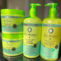 Olive Moisture Rosemary & Mint Nourishing Leave-In Conditioner for Hydrated, Stronger Hair 16 oz