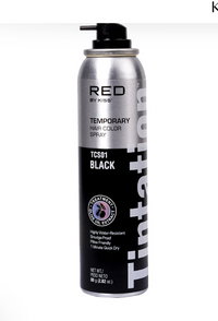 Red by Kiss Tintation Temporary Hair Colour Spray for Vibrant Wash-Out Colour 2.82oz