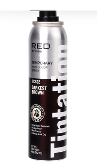 Red by Kiss Tintation Temporary Hair Colour Spray for Vibrant Wash-Out Colour 2.82oz