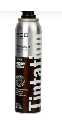 Red by Kiss Tintation Temporary Hair Colour Spray for Vibrant Wash-Out Colour 2.82oz