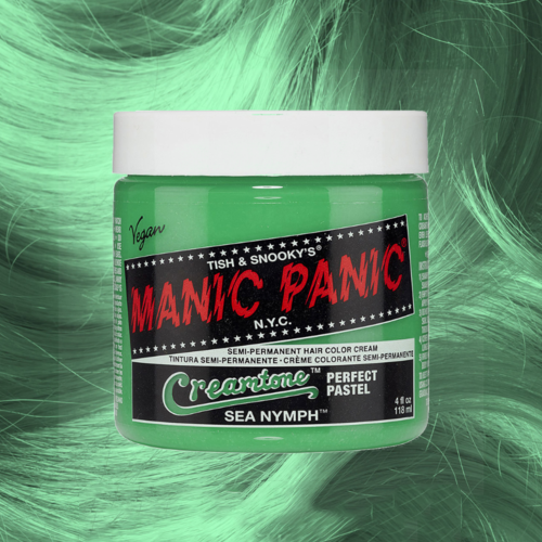 Manic Panic Semi-Permanent Hair Color Cream Sea Nymph | Vibrant, Conditioning Color for Creative Individuals & All Hair Types | 118ml / 4oz