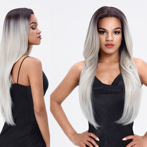 Sleek Claudia Spotlight 101 Synthetic Lace Front-Parting Wig for Realistic Hairline & Versatile Styling, One Size