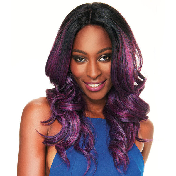 Sleek Ruby Spotlight 101 Synthetic Lace Front Wig: Realistic Natural Hairline for UK Women