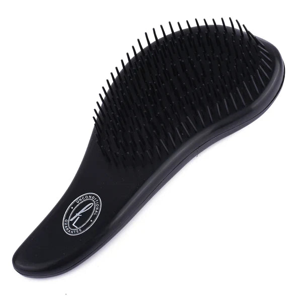Fine Lines UK Black Detangling Brush – Effortless Detangling for Wet & Dry Hair (Small)
