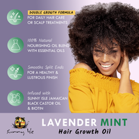 Sunny Isle Lavender Mint Hair & Strong Roots Oil Infused with biotin and Jamaican black castor oil 118.3 ml/4.0 oz